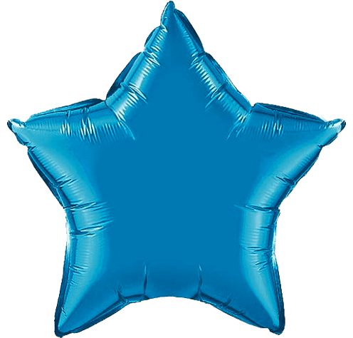 Blue Mylar Balloon