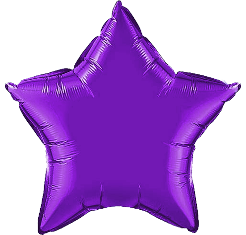 Purple Mylar Balloon